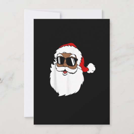 Cool Santa Claus Zonnebril Merry Kerstmis B Kaart (Voorkant)