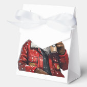 Cool Santa Drink Iced Coffee Christmas Art Bedankdoosjes (Voorkant)