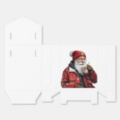 Cool Santa Drink Iced Coffee Christmas Art Bedankdoosjes (Ongevouwen)