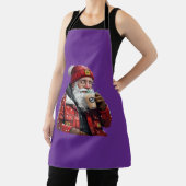 Cool Santa Drink Iced Coffee Christmas Art Schort (Insitu)