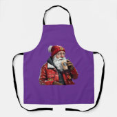 Cool Santa Drink Iced Coffee Christmas Art Schort (Voorkant)