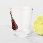Cool Santa Drink Iced Coffee Christmas Art Shot Glas (Rechts)