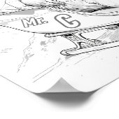 Cool Santa en Elf Poster (Hoek)