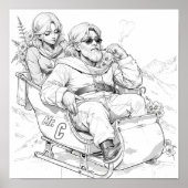 Cool Santa en Elf Poster (Voorkant)