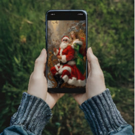 Cool Santa en Elf Poster