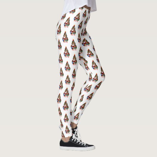 Cool Santa en rendieren Leggings (Rechts)