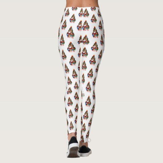 Cool Santa en rendieren Leggings (Achterkant)