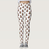 Cool Santa en rendieren Leggings (Voorkant)