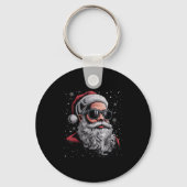 Cool Santa Face Beard &amp; Gles Christmas Funny M Sleutelhanger (Voorkant)