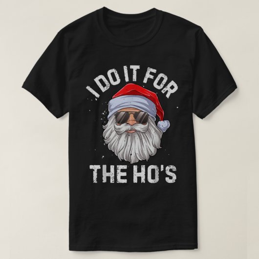 Cool Santa Funny Christmas Design T-shirt (Design voorkant)