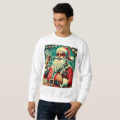 Cool Santa Grappig Kerstfeest Trui (Voorkant volledig)