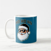 Cool Santa In Black Hat Sungles Graphic 2  Koffiemok (Links)