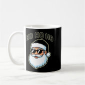 Cool Santa In Black Hat Sungles Graphic 2  Koffiemok (Links)