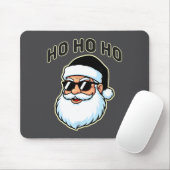 Cool Santa In Black Hat Sungles Graphic 2  Muismat (Met muis)