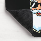 Cool Santa In Black Hat Sungles Graphic 2 Muismat (Hoek)