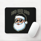 Cool Santa In Black Hat Sungles Graphic 2 Muismat (Met muis)
