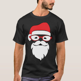 Cool Santa in een rode bril T-shirt