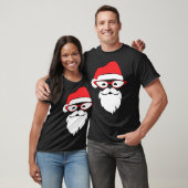 Cool Santa in een rode bril T-shirt (Unisex)