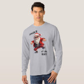 Cool Santa Jingle All the Way Vakantie T-shirt (Voorkant volledig)