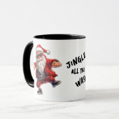 Cool Santa Jingle Helemaal Kerstmis Mok (Voorkant links)