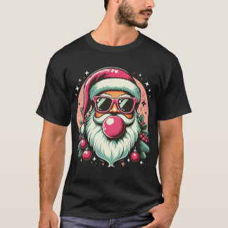 "Cool Santa met Bubblegum Pop Art Christmas T-shirt