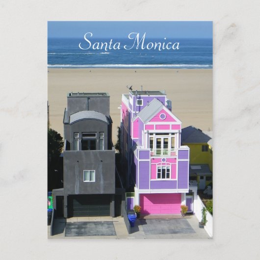 Cool Santa Monica Houses Briefkaart! Briefkaart (Voorkant)