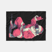 Cool Santa Moves With Vr Headset For Gaming Christ Fleece Deken (Voorkant (Horizontaal))