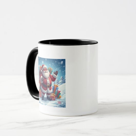 Cool Santa Mug – Festive Fun with Holiday Vibes Mok (Voorkant links)