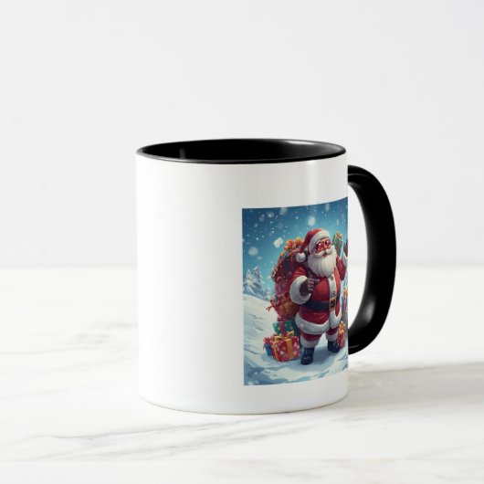 Cool Santa Mug – Festive Fun with Holiday Vibes Mok (Voorkant rechts)