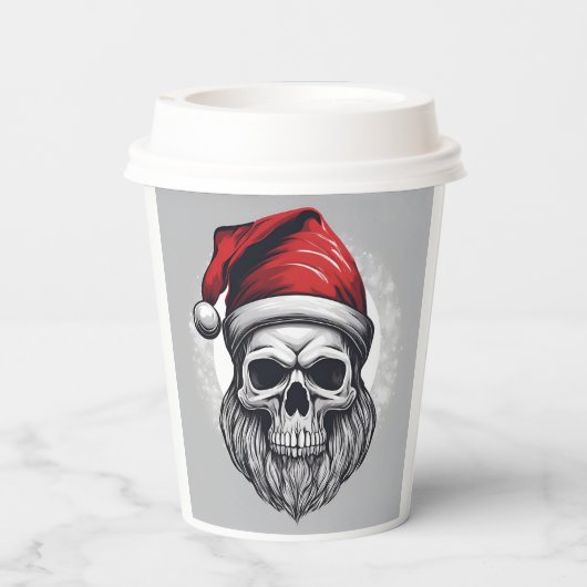 Cool Santa Papieren Bekers (Achterkant)