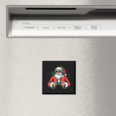 Cool Santa Playing Video Games Christmas Gamer Boy Magneet (Insitu (Vaatwasser))