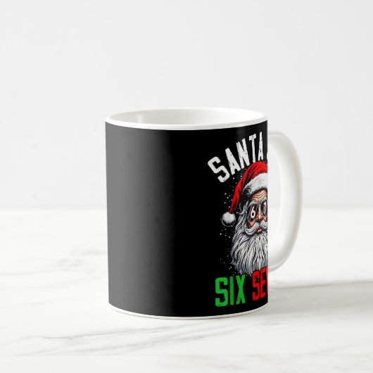 Cool Santa Says Six Seven Funny Christmas 67 Meme  Koffiemok (Voorkant rechts)