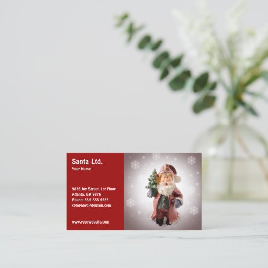 Cool Santa Service Visitekaartje (Staand voorkant)
