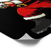 Cool Santa spelen Baseball Kerst Baseball Mannen Poster (Hoek)