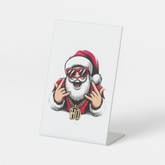 Cool Santa tafelblad teken Reclamebord Met Voetstuk