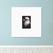 "Cool Santa" uitgerekt canvas (Insitu (Houten vloer))