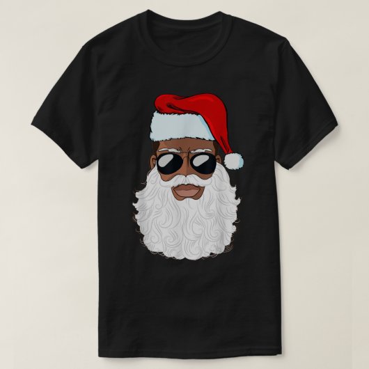 Cool Santa with Shades Christmas Design T-shirt (Design voorkant)