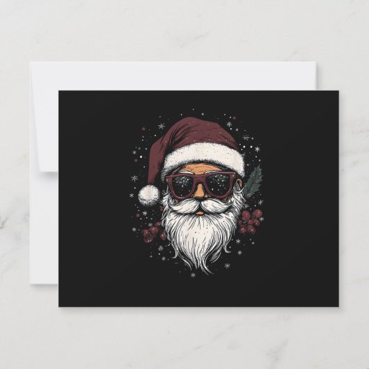 Cool Santa with Sunglasses Christmas (Achterkant)