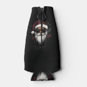 Cool Santa with Sunglasses Christmas Flesjeskoeler (Achterkant)