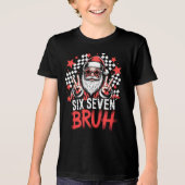 Cool Santa with sunglasses - Six Seven BRUH Tri-Blend Shirt (Voorkant)