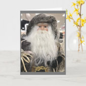 **COOL SANTA ZEGT MERRRRRY CHRISTMAS** KAART (Gele Bloem)