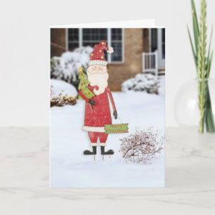 **COOL SANTA ZEGT VROLIJK KERSTFEEST VOOR U** FEESTDAGEN KAART