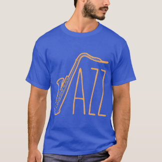 Cool Saophone voor jazzmuziekband muzikante meisje T-shirt