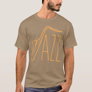 Cool Saophone voor mannen vrouwen Jazz-muziekband  T-shirt
