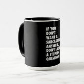 Cool Sarcastische Mok koffie thee (Voorkant links)