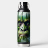 Cool Sasquatch in de bossen Waterfles (Voorkant)