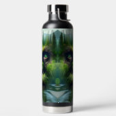 Cool Sasquatch in de bossen Waterfles (Links)