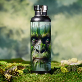 Cool Sasquatch in de bossen Waterfles