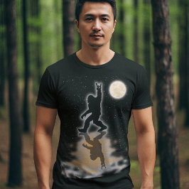 Cool Sasquatch Reflectie Toon liefde aan zijn fans T-shirt