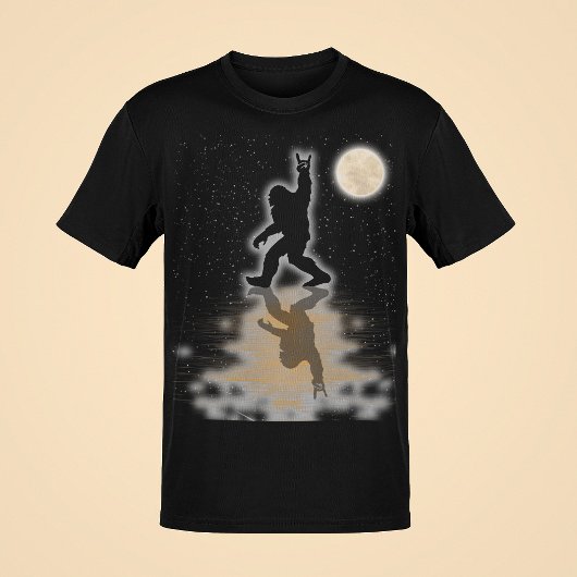 Cool Sasquatch Reflectie Toon liefde aan zijn fans T-shirt